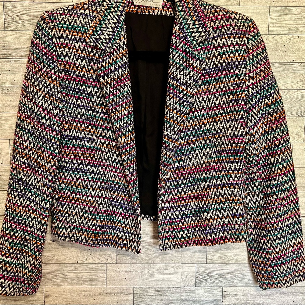 Vintage Soiree Women Jacket Size-XS‎ 100% Handwoven Silk Made In U.S.A.